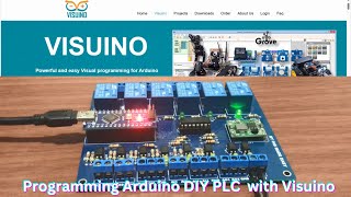 Programming Arduino DIY PLC with Visuino