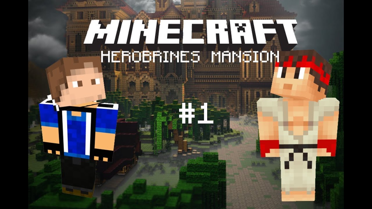 Minecraft- Custom Maps - Herobrines Mansion E1 - YouTube