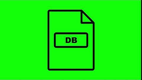 Animated DB Icon on Green Screen With Pop-up Sound