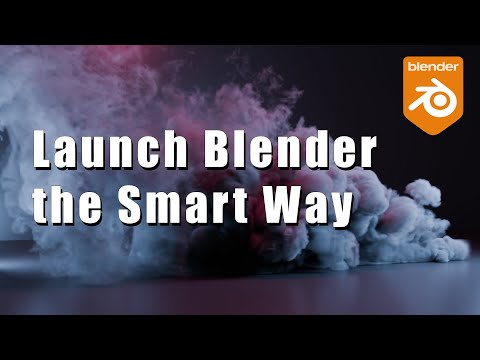 Launch Blender the Smart Way - run python scripts on launch