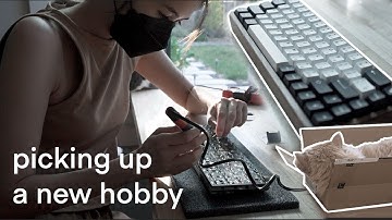 building my first mechanical keyboard 👩🏻‍🏭 | learning something new, soldering, mishaps + cats