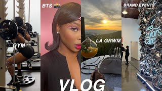 Vlog | Brand Events | Back In The Gym | LA GRWM | Outings