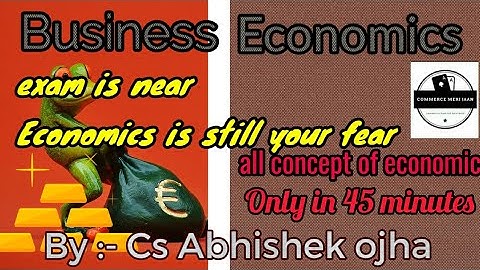Ramban of Economics | Revision Class of Economics