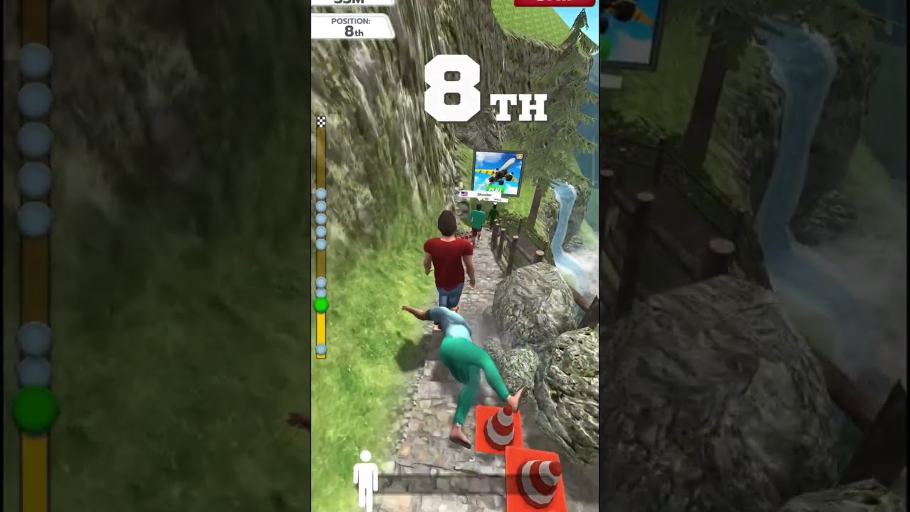 🏃‍♀️ Downhill Madness! | Multiplayer Mountain Race Gameplay | Funny Fall Moments 😂