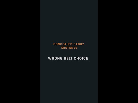 What Kind Of Belt Should I Use For Concealed Carry?