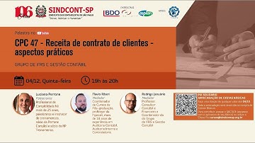 Live: CPC 47 – Receita de Contrato de Clientes: Aspectos Práticos