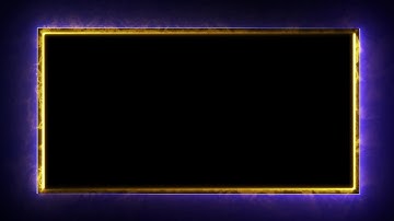 Neon Light Border | Frames Template Video | Glowing Frame Black Screen | Background Loop #68