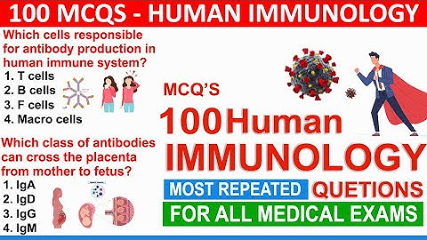 100 immunology mcq questions and answers |mcqs of immune system | immunology mcq | #immunology