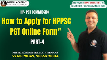 "Step-by-Step Guide: How to Apply for HPPSC PGT Online Form"