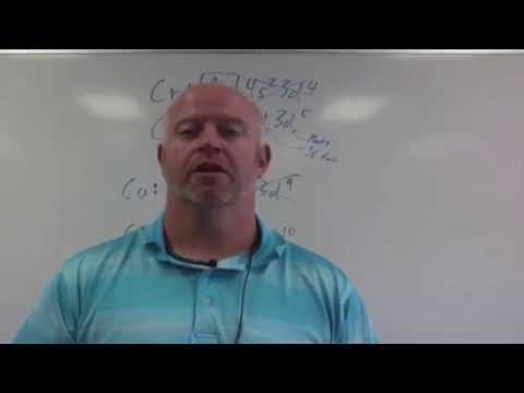 Noble Gas Configurations and Common Exceptions to Electron Configurations