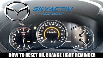 How to Reset Oil Change Due Reminder light  on Mazda 2 3 6 CX5 CX8 CX9 skyactiv