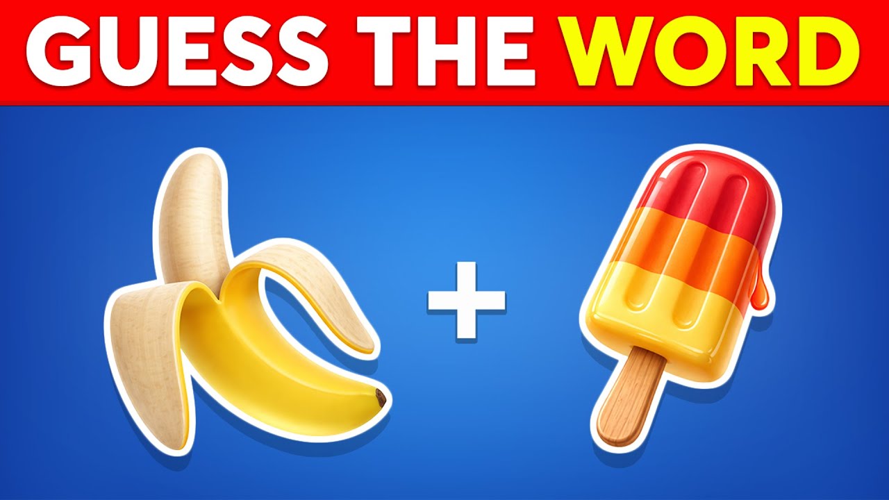 Guess the WORD by Emojis? 🧩 Word Puzzle Emoji Quiz 🤔 Monkey Quiz