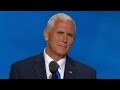 Mike Pence accepts GOP vice presidential nomination