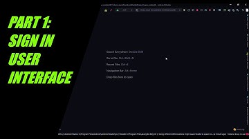 Android Studio - Modern UI Sign In Android App (Part 1)
