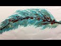 ( 651 ) Acrylic pouring feathers