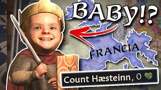 I Turned Crusader Kings BEST CHARACTER into a BABY!