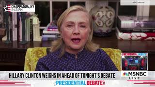 MSNBC: Zoom warning pops up in middle of Hillary Clinton interview