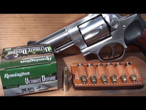 38+P Remington Ultimate Defense Ballistic Gel Test GP100