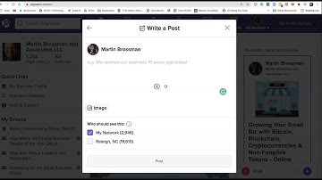 Understanding "My Post "and "Writing a Post" on Alignable