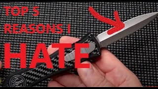 FIVE Reasons I HATE the HAWK DEADLOCK OTF knife | Yes, it was hard to come up with