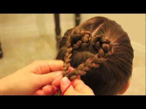 ハートヘア ２ Heart Shape Braids Hairstyle Youtube