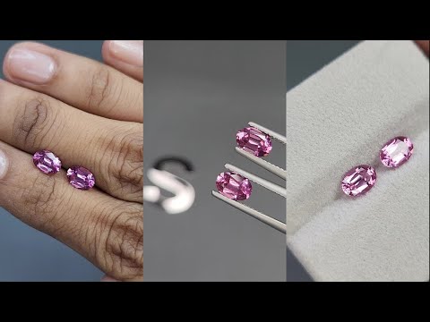 Pink spinel oval cut 1.67carats, Tanzania Video  № 1
