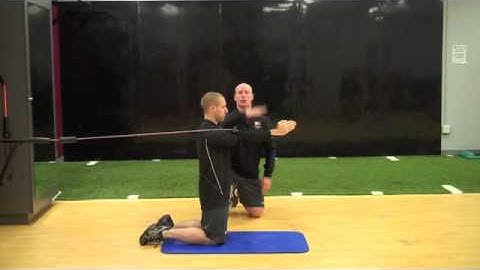 3 x 1 Tall Kneeling Shoulder Flexion w PA, Cook Band