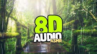 DORMIRSE EN 5 MINUTOS 💤 (Lluvia ASMR) Música relajante 8D ondas binaurales Delta. Bosque lluvioso screenshot 5