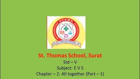 Std 5 # EVS # Ch. 2 All together # part 1