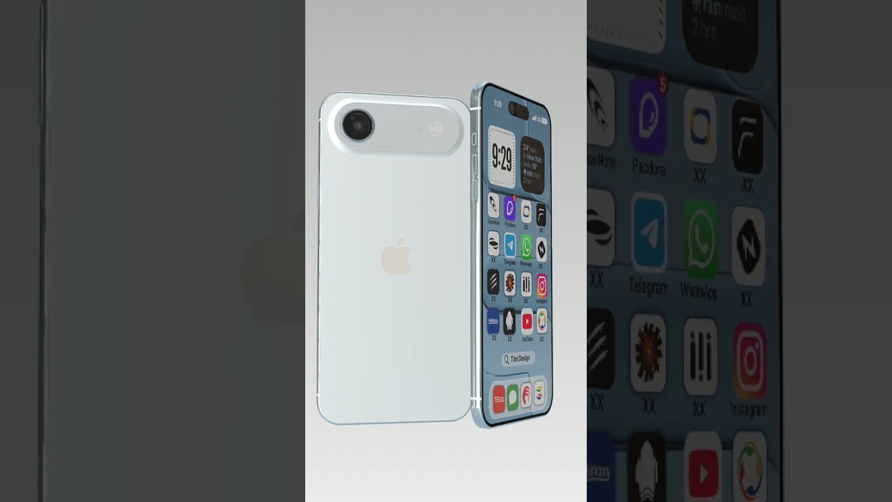 iPhone 17 air 3D Mock-up, 