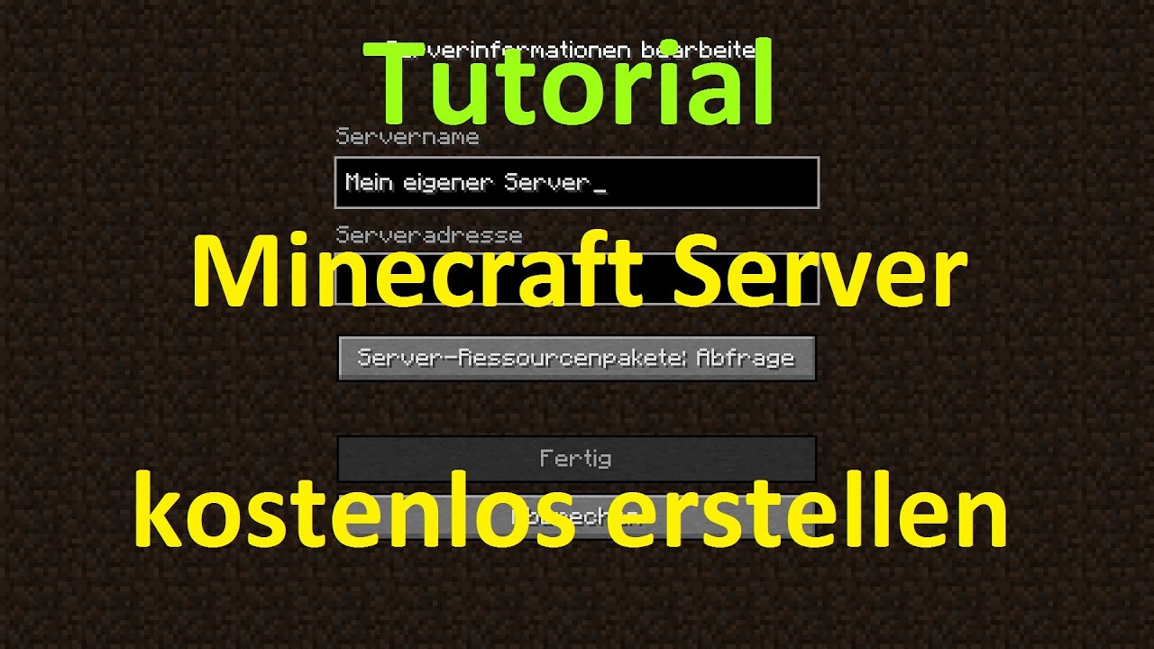 Auf Welchem Minecraft Server Gibt Es Mario Party Eigenen Minecraft Server 1.8. / 1.9. erstellen für Freunde im LAN und