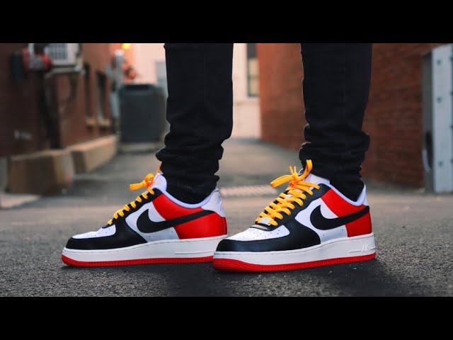 Nike By You Air Force 1 Union 1 Black Toe Review On Feet Youtube