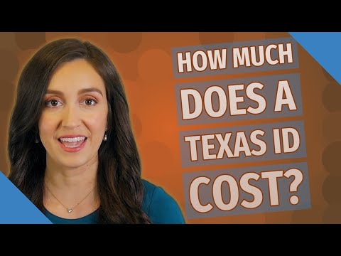Video: Hoeveel kost het om een Texas ID te krijgen?