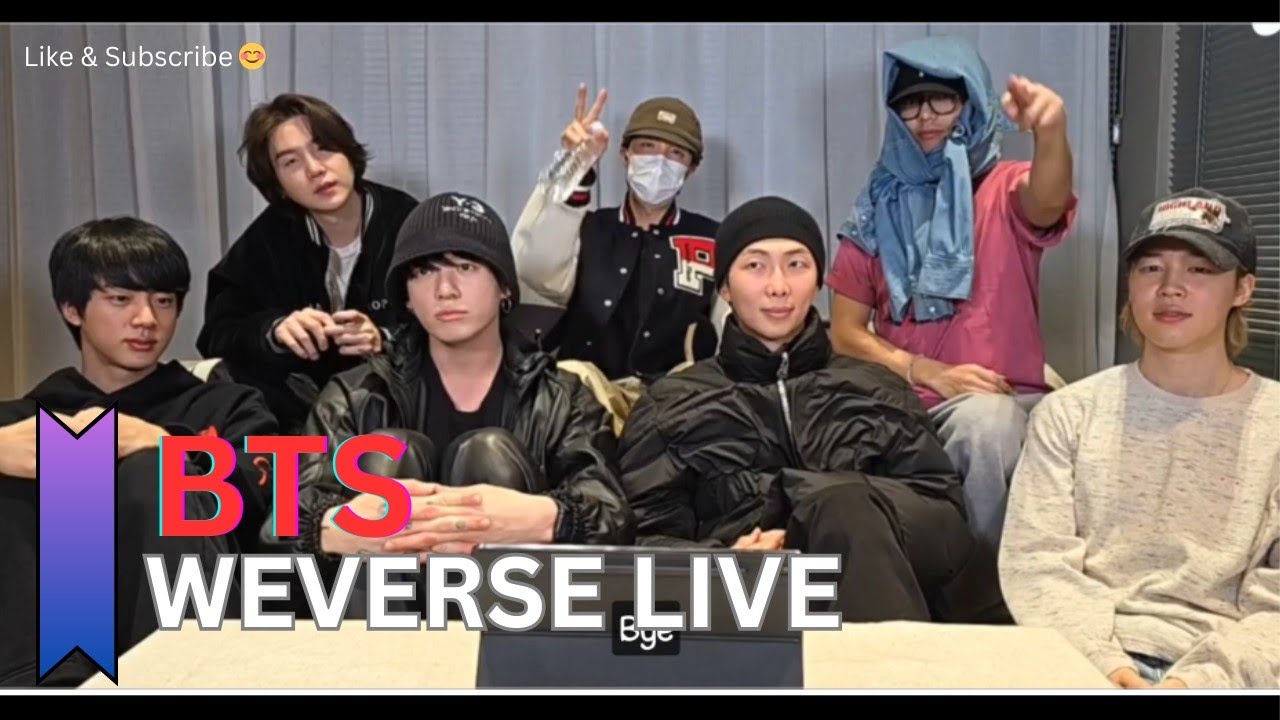 BTS OT7 Weverse Live ENG SUB | World Tour Update & Arirang Song Talk (Full Live)