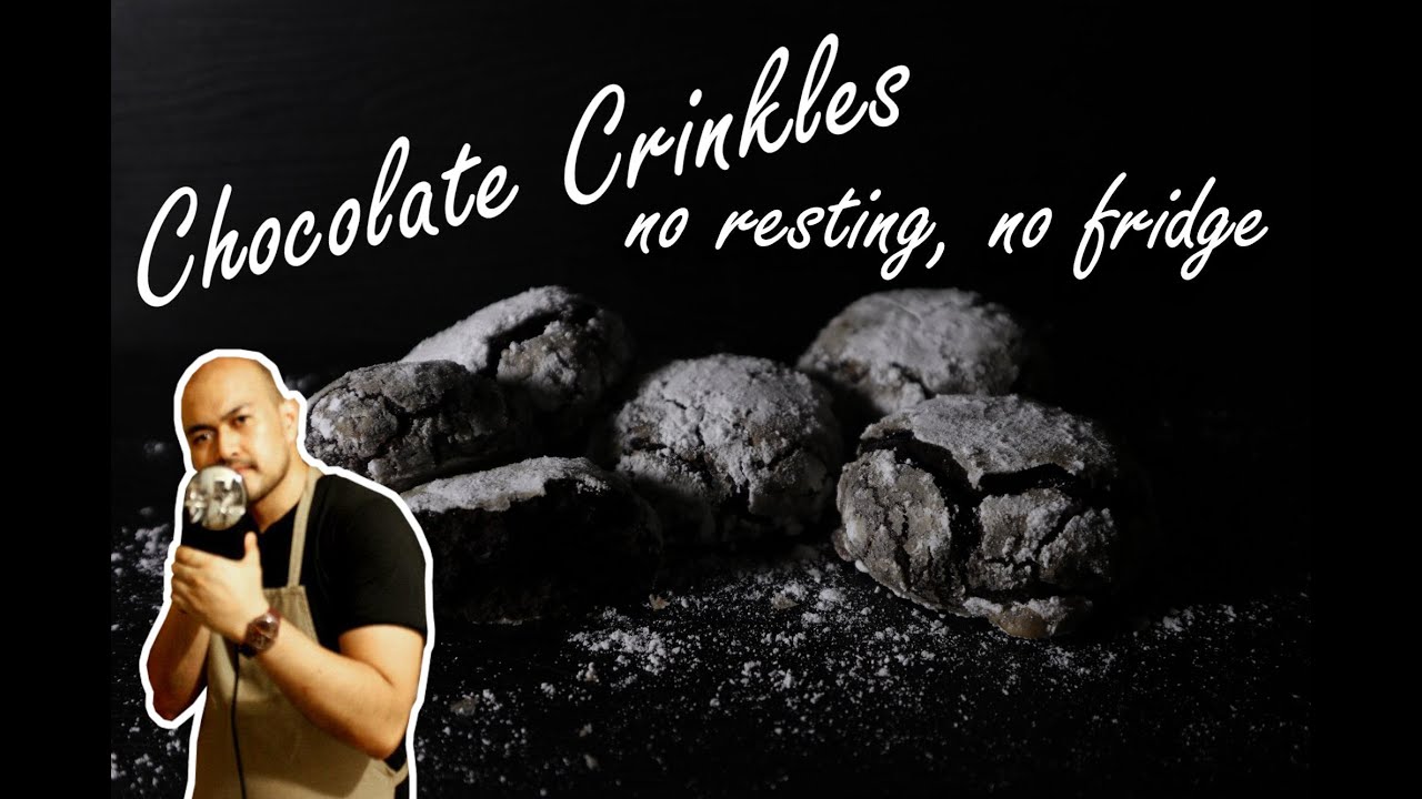No Resting, No Fridge Chocolate Crinkles