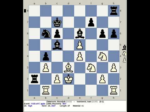 Zlatanovic Boroljub Vs Ivanisevic Ivan Yugoslavia Chess 1994 Igalo