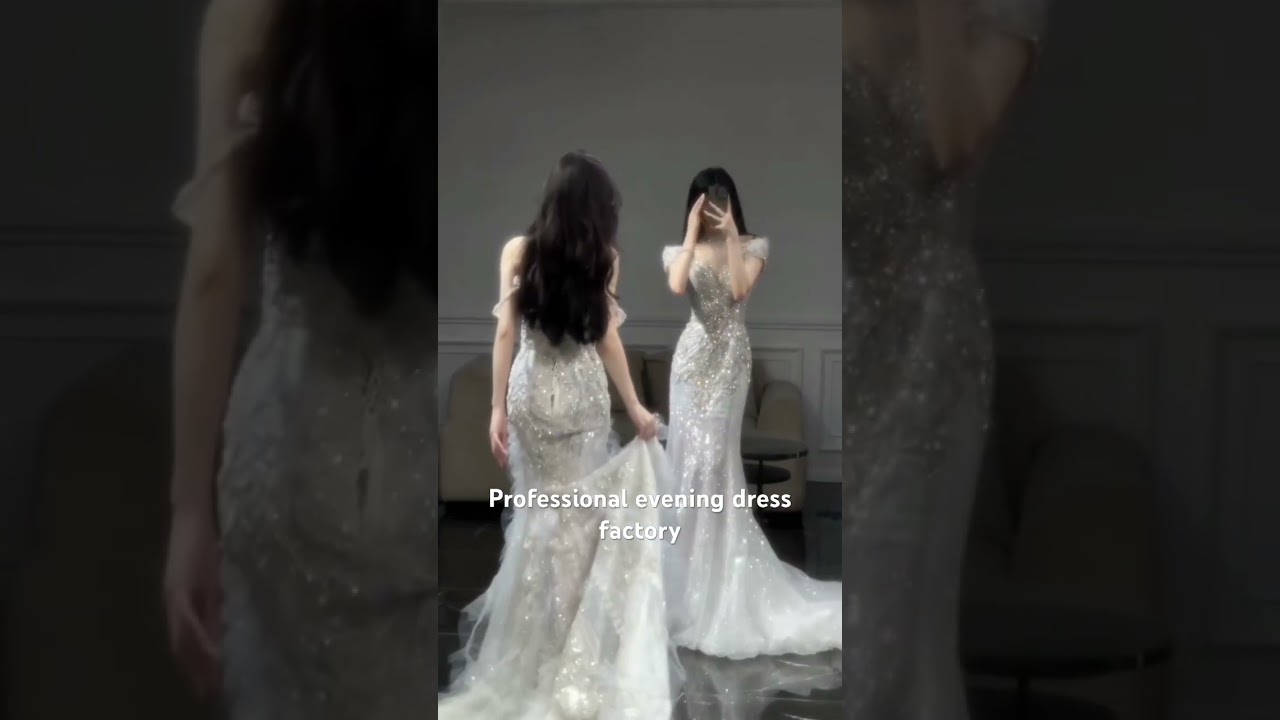 Customized production of various mid-to-high-end evening dresses, made in China