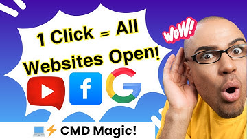 Open Multiple Websites with One CMD Click 💻🔥 | Secret Windows Automation Trick @KamilAcademy-amn