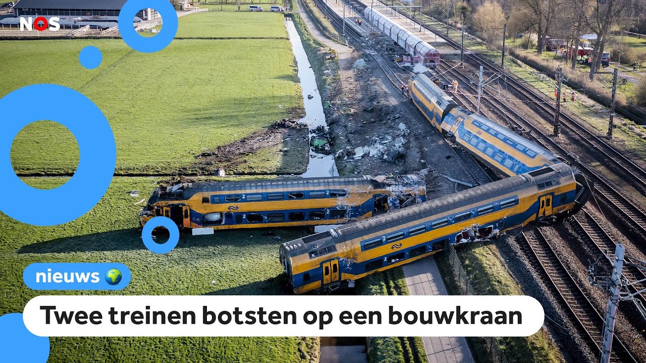 Dode en gewonden bij treinbotsing in Voorschoten