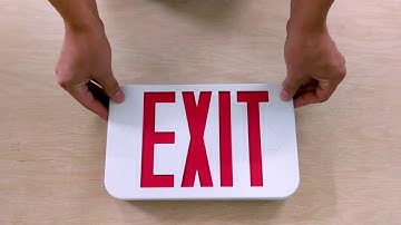 LEDJR-R - Modern and Compact Design LED Exit Sign