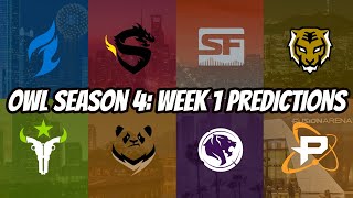 Overwatch League Season 4 Week 1 Predictions