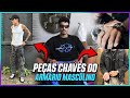 Peas chave de um armrio masculino