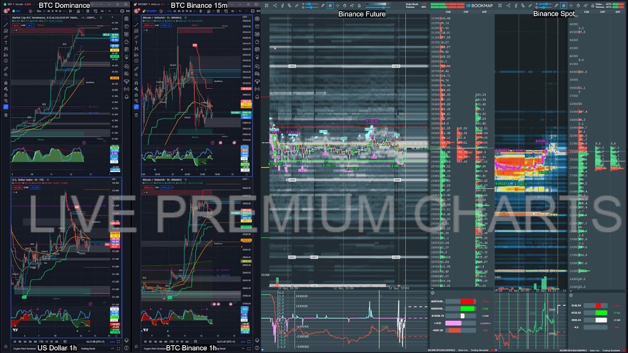 #bookmap #global+ #binance #btc #perp #spot #tradingview #premium #live ...