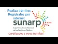 SUNARP - Realiza tramites por Internet/certificados y otros tramites