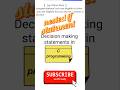 #028 #nestedif #decisionmaking #cprogramming