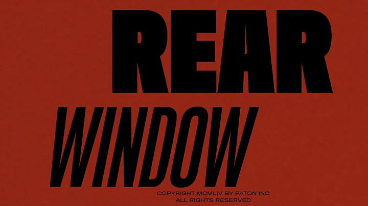 Rear Window Title Sequence
