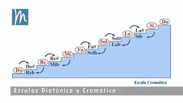 ¿Cómo se forma una escala cromática?