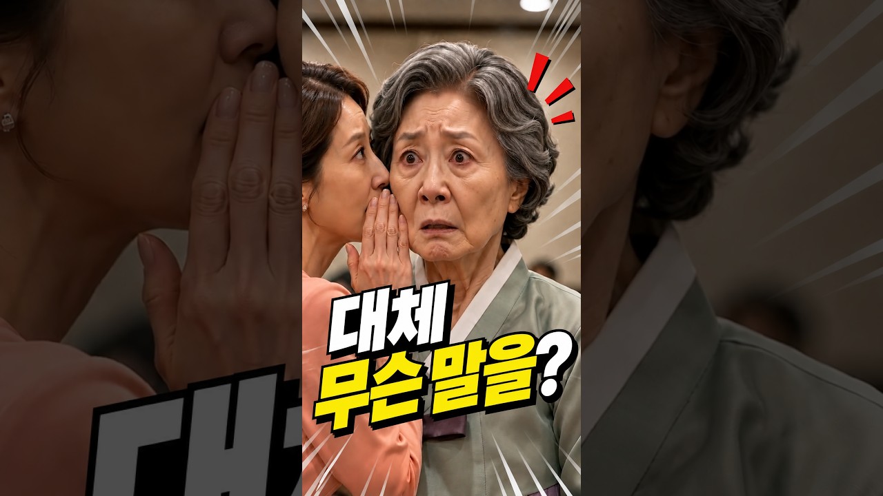 시어머니 칠순날, 며느리의 귓속말 한마디에 시아버지가 잔치를 발칵 뒤집었다! #시니어드라마 #시니어쇼츠 #반전드라마 #가족갈등 #시니어