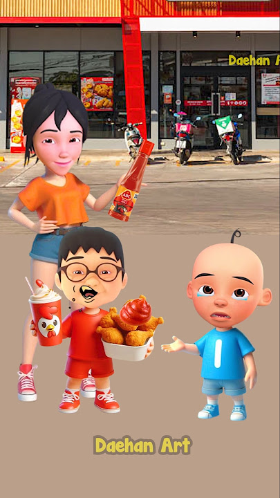 Upin ipin ngga mau makan pedes #shorts #animasi #kartun #lucu