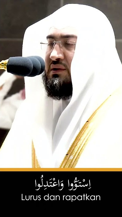 Imam Meluruskan Shaf Sholat Berjamaah